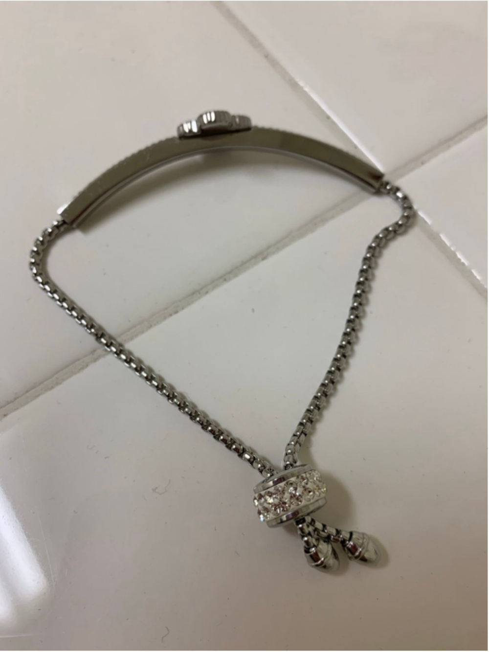 Adjustable Silver bracelet - Picture 4 of 4